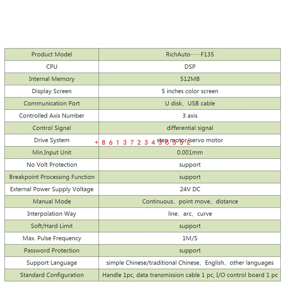 CNC Cylinder Multi-Spindle DSP Controller 3 Axis Control System RichAuto DSP F7X Replace DSP A15 B15 For Cnc Engraver