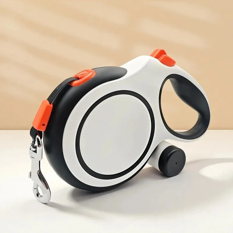 5m 8m 50kg Dog Leash Retractable Retractable Dog Leash Built‑in Poop Bag Dispenser Anti‑Slip Handle Tangle‑Free Pet Walking Lead