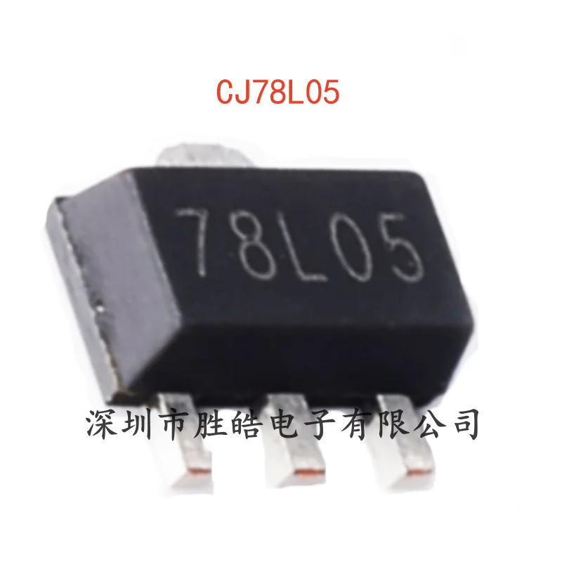 (10PCS)  NEW   CJ78L05    3%    0.1A/5V/0.6W    Linear Voltage Regulator Circuit Chip     SOT-89   CJ78L05   Integrated Circuit