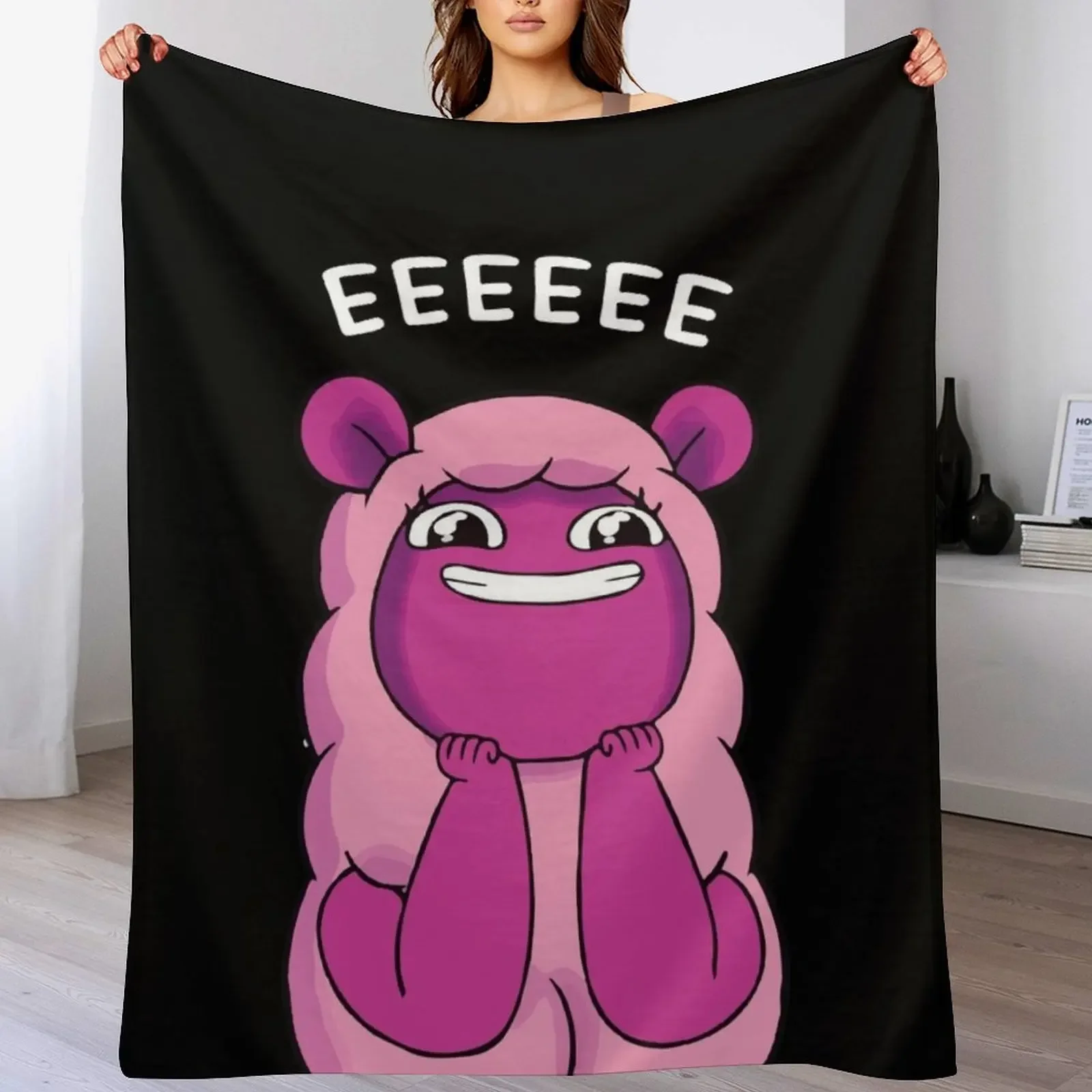 

Centaurworld EEEEEE Throw Blanket Travel Size Cozy Blanket for Plane Train