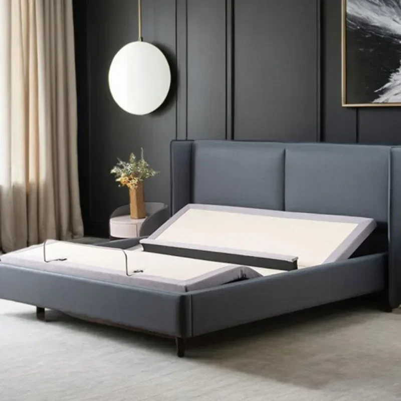 Cama de madera para habitación, mueble moderno para comedor, matrimonio completo, cama elevada, ahorro de día, lujo multifuncional