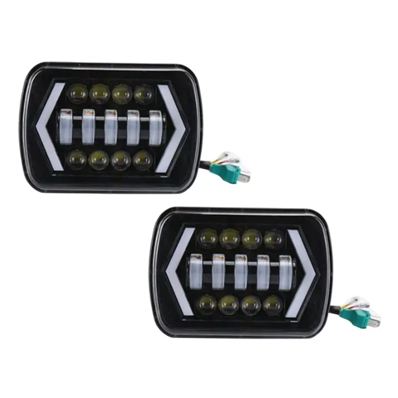 

LED Waterproof 5X7 Inch Projection Projector Headlight Bulb Hi-Lo Halo For Jeep Cherokee XJ Car Light Accessory Parts