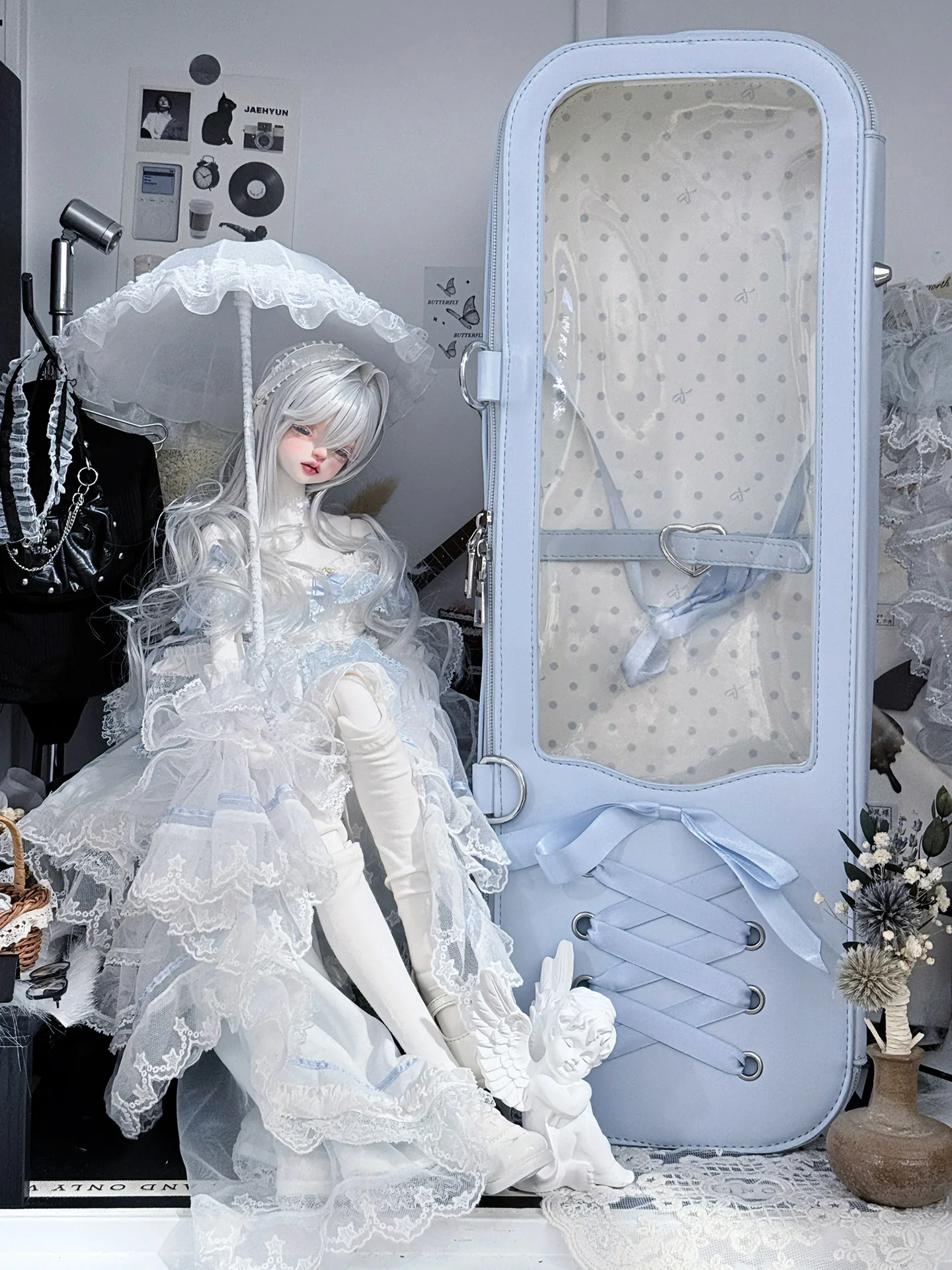 Halloween Subculture Y2k Cos 4 Points Bjd Baby Doll Bag Students Cute Doll Collection Bag Portable Crossbody Bjd Shoulder Bags