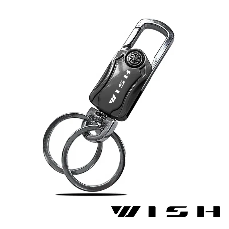 High-end custom Keychain Rings Key Chain Precious Metal for Toyota Wish Car Accessories