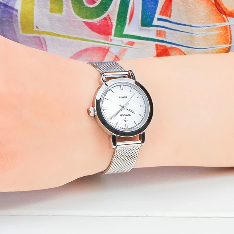 WWOOR Women's Wrist Watch Original Luxury Watches for Ladies Waterproof Stainless Steel Quartz Woman Wristwatch White 2025 Trend