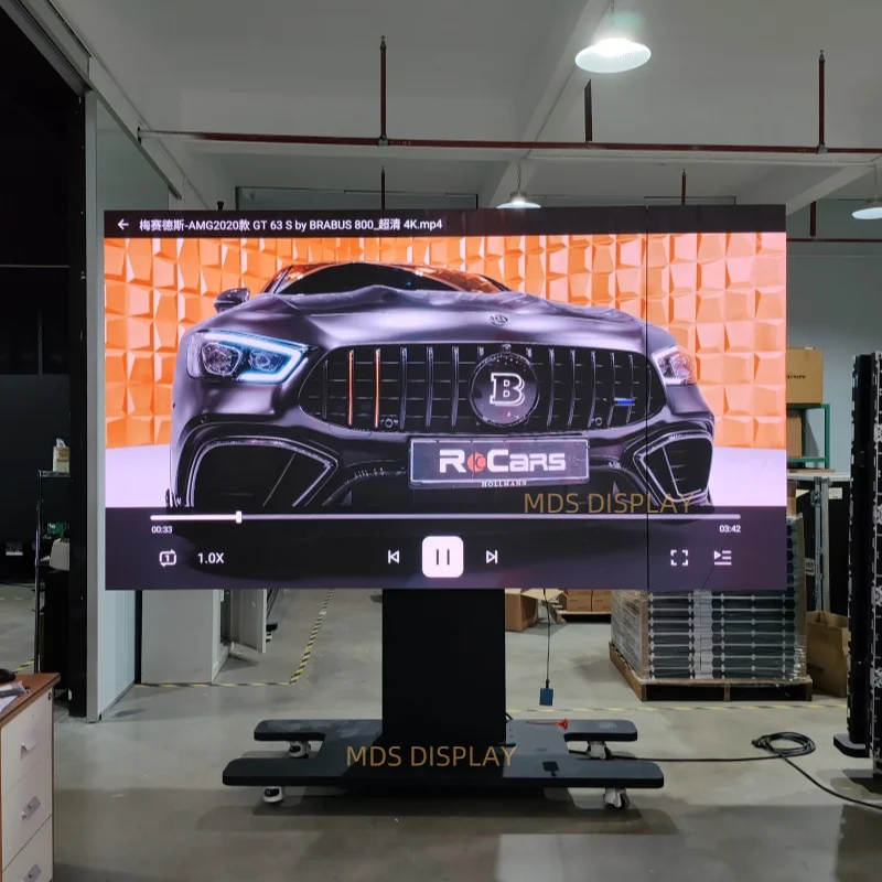 Mds All in One 135inch Foldable  Automatic Lifting Remote Video Control Conference LED TV Meeting Room Education Led Screen