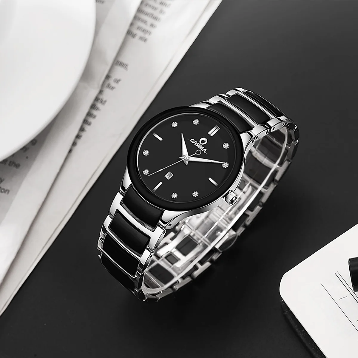 CASIMA 腕時計 シンプル トレンド ファッションウォッチ 多用途 防水 夜光 メンズ クォーツ時計 モデル NL-6003G-998