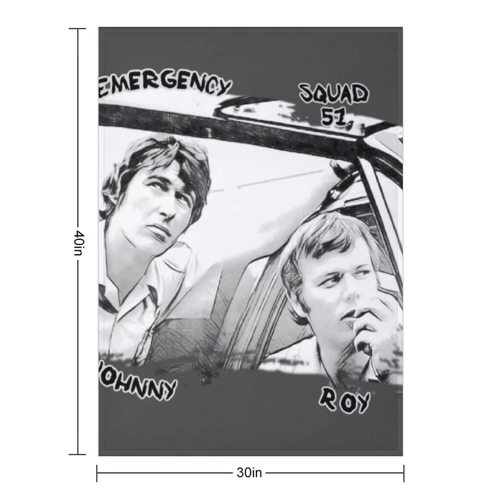 Emergency TV Show Roy and Johnny Throw Blanket Decorative Beds Bed linens Softest Summer Blankets