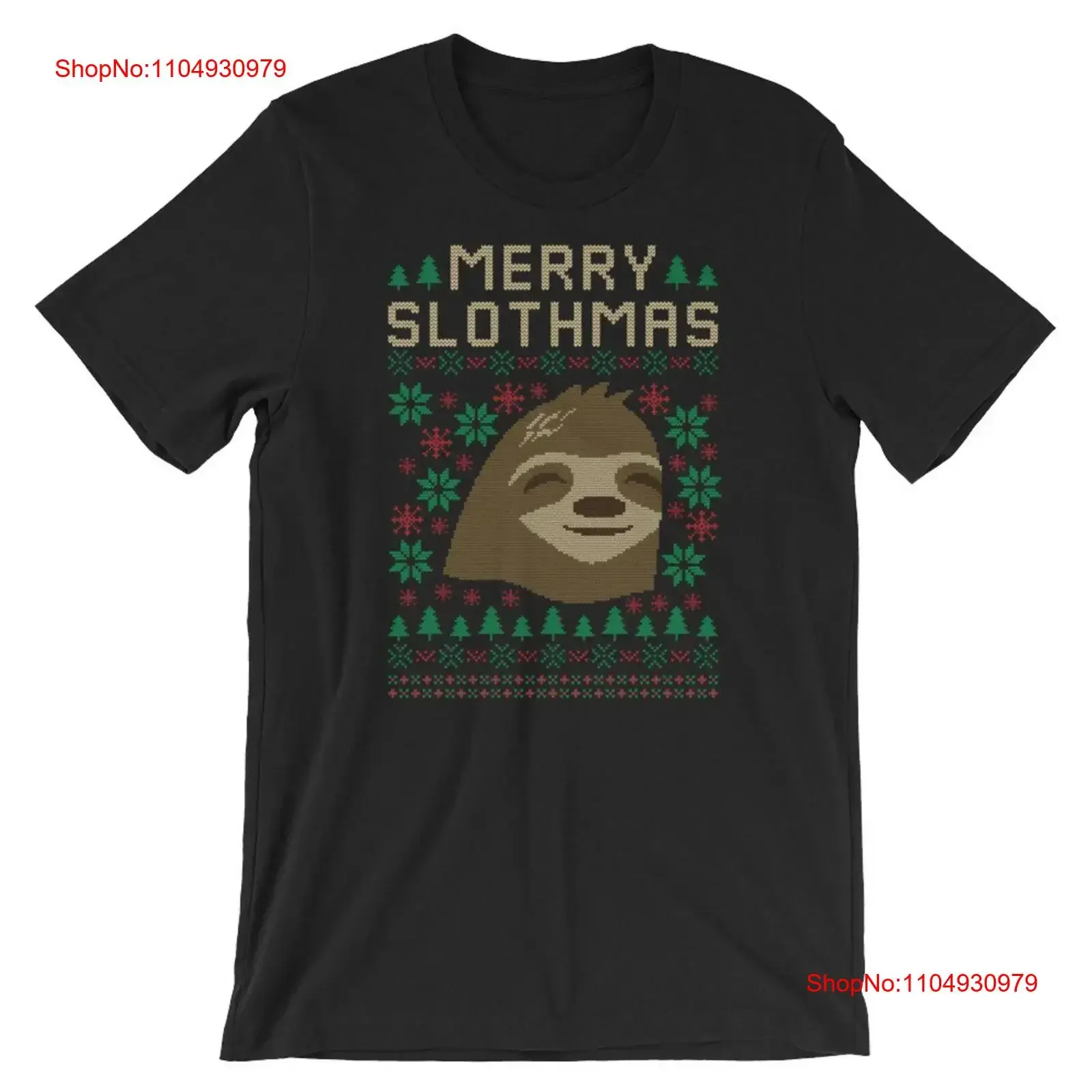 

Merry Slothmas T Shirt Sloth Ugly Christmas Sweater Kids Slothin X Mas Holiday Idea vintage Washed Stylish Comfortable Slightly