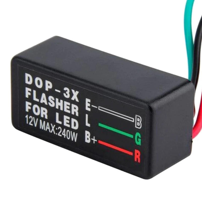 12v LRL700 Dop-3x Turn Light Flasher-for Led Car Motorcycle UTV Off-Road General Flasher-Relay with Three Contact Points