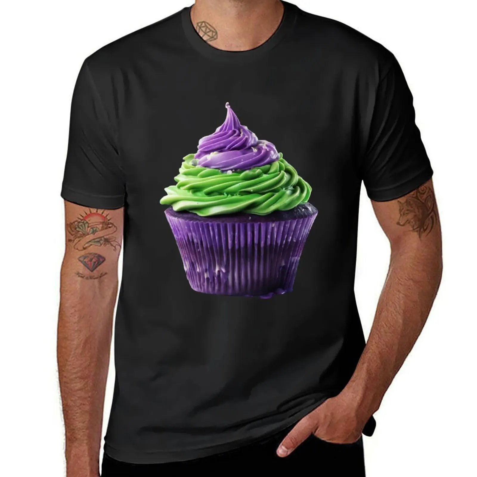 Cupcake for real Baking Lovers, sugar frosting, food T-Shirt aesthetic clothes cute tops plain white t shirts men