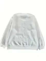 Women\'s Letter Print Pullover Sweatshirt Cozy Long Sleeve Crew Neck Top for Fall Winter