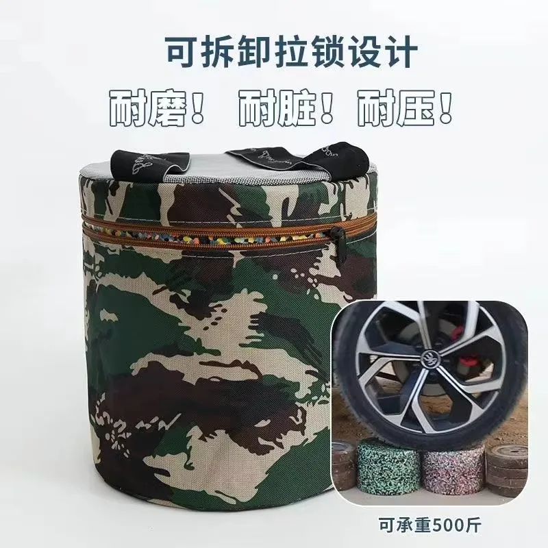 Agricultural EPP Portable Stool, 25cm Seat Height Stool with Removable Pocket Cushion for Farm Gardening Field Working