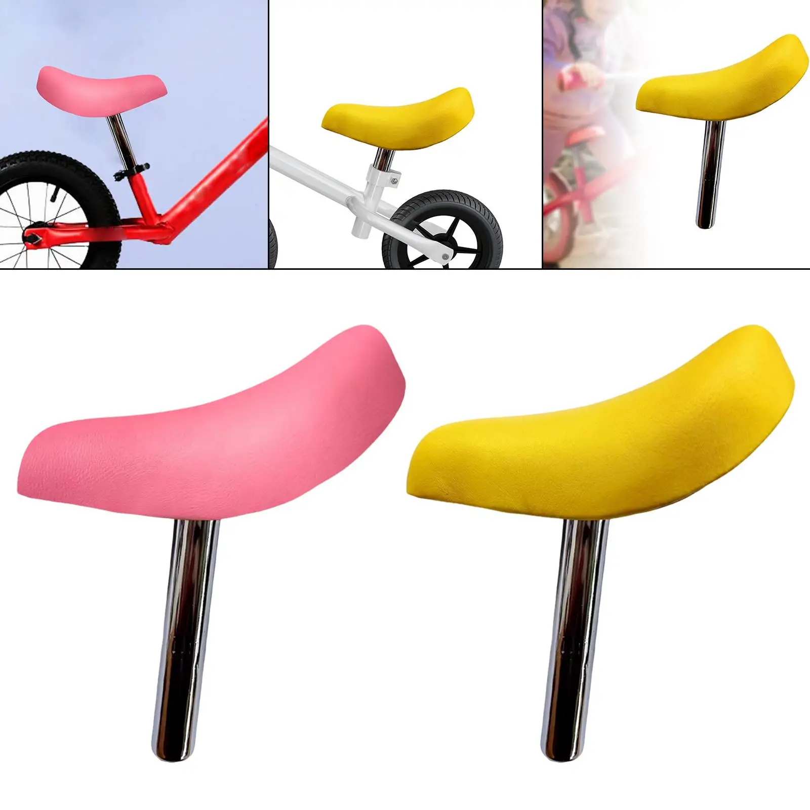 Kids Bike Saddle Cycling Accessories PU Leather High Performance Comfortable Parts Bike Replacement Saddle for Outdoor Sports