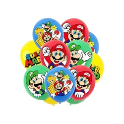 Super Marioes Latex Balloons 10pcs 12 Inch Kids Girls Boys Birthday Party DecorationBaby Shower Air Balls Party Supplies Toys