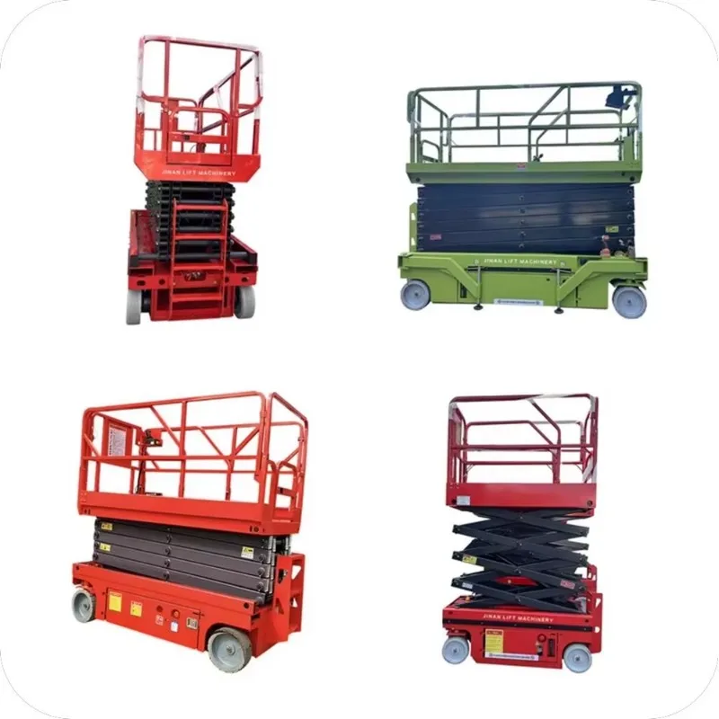 

GTJZ self-propelled 10m-16m mobile scissor lift working platform, lead-acid 100kg capacity