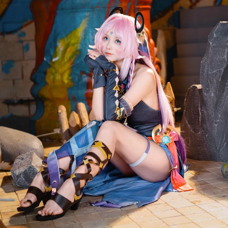 게임 Genshin Impact Citlali 코스프레 의상 여성 드레스 가발 가장 무도회 애니메이션 유니폼 공연 할로윈 카니발 파티 복장