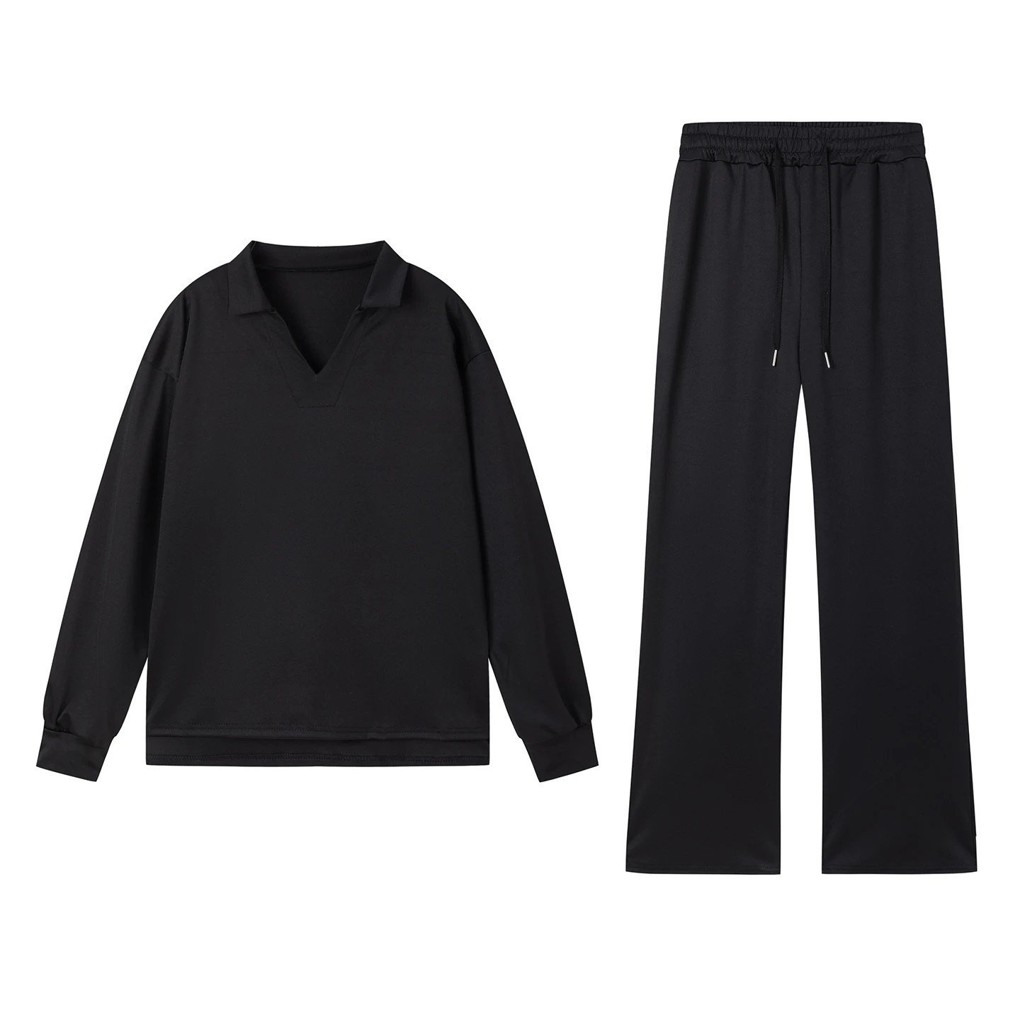 2025 الأوروبية والأمريكية الخريف والشتاء موضة جديدة عادية المرأة طويلة الأكمام الرباط بلون التنقل فستان أطفال مع سروال داخلي #6