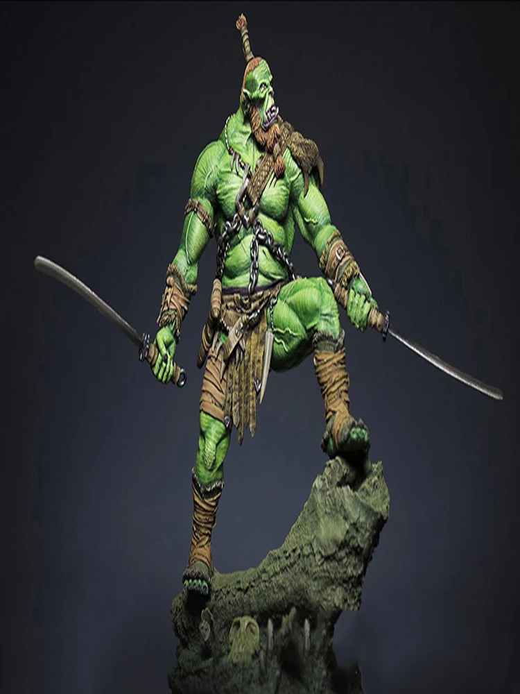 

1/18 ancient warrior stand (WITH BASE ) Resin figure Model kits Miniature gk Unassembly Unpainted