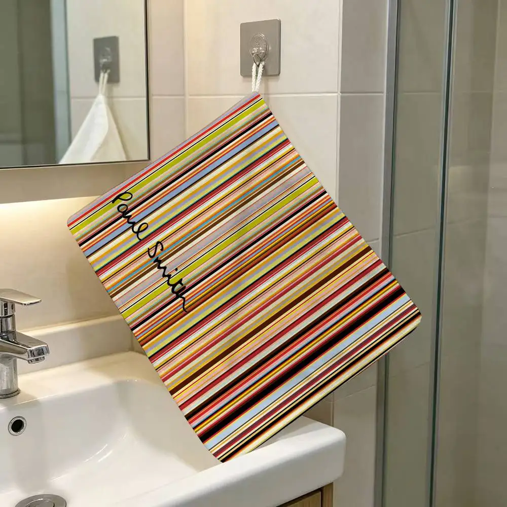 fashion Anime Polyester S-Smith Hanging Kitchen Hand Towel Durable Wear Resistant P-Paul Versatile Use Throughout Home