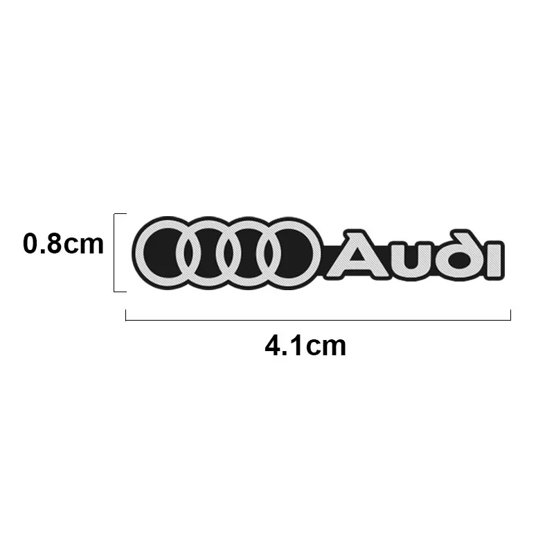 10Pcs 3D Aluminum Car Audio Stereo Speaker Badge Emblem Sticker For Audi A1 A2 A3 A4 A5 A6 A7 A8 Q1 Q2 Q3 Q4 Q5 Q6 Q7 Q8 TT RS3