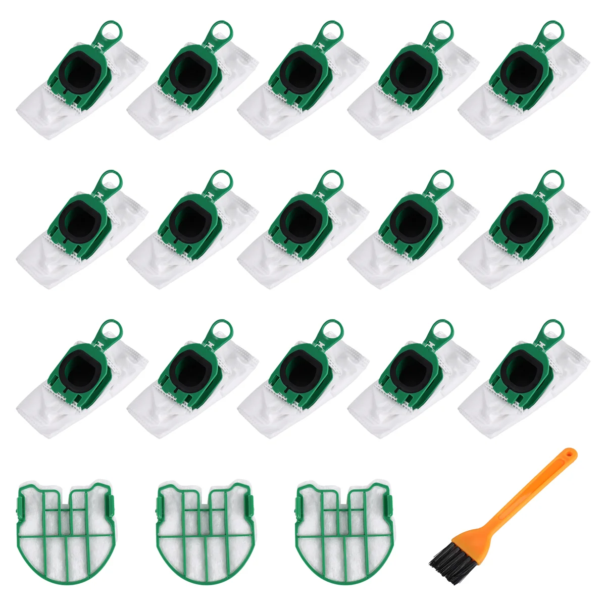 ถุงสูญญากาศสําหรับ Vorwerk Kobold VB100 FP100 VB 100 FP 100, ถุงเก็บฝุ่นสูญญากาศ Filters_A66K