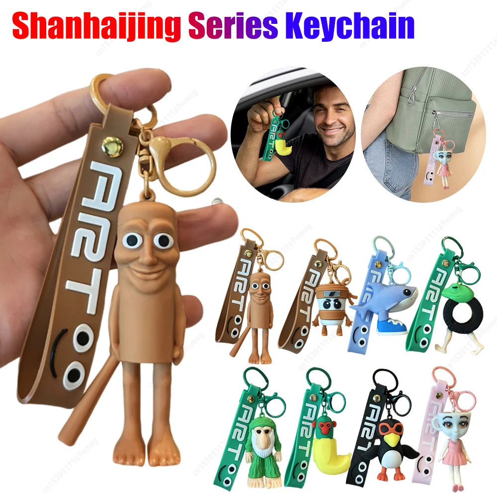 

Брелок серии Shanhaijing Tungtung Sahur, фигурки, брелок для ключей Tralala, брелки для ключей от машины, подвеска, классические игрушки, подарок