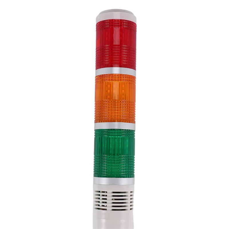 ABJI-AC/DC 24V أحمر أخضر أصفر LED مصباح إشارة البرج الصناعي