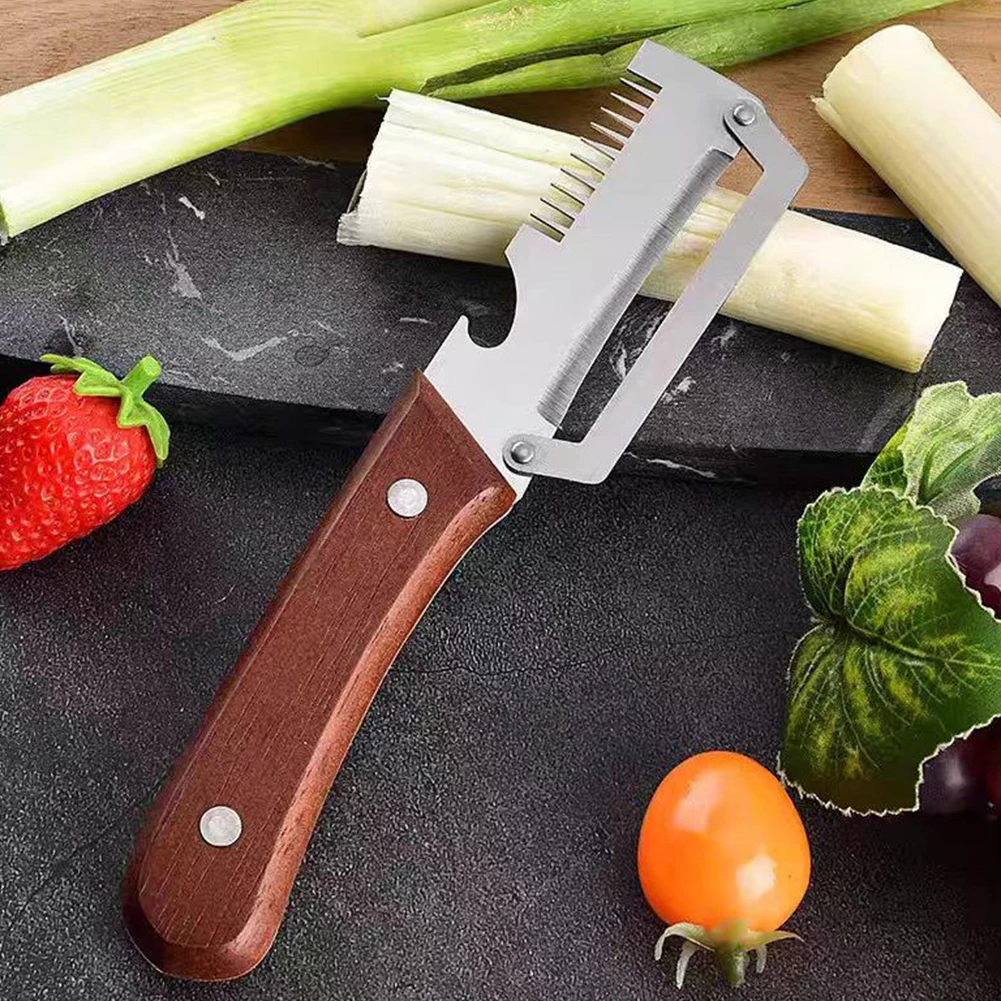1/2Pcs Kitchen-Specific Peeler MultiFunction Stainless Steel Vegetable Peeler For Cut Onions Fruit Melon Sugarcane Scraping Tool