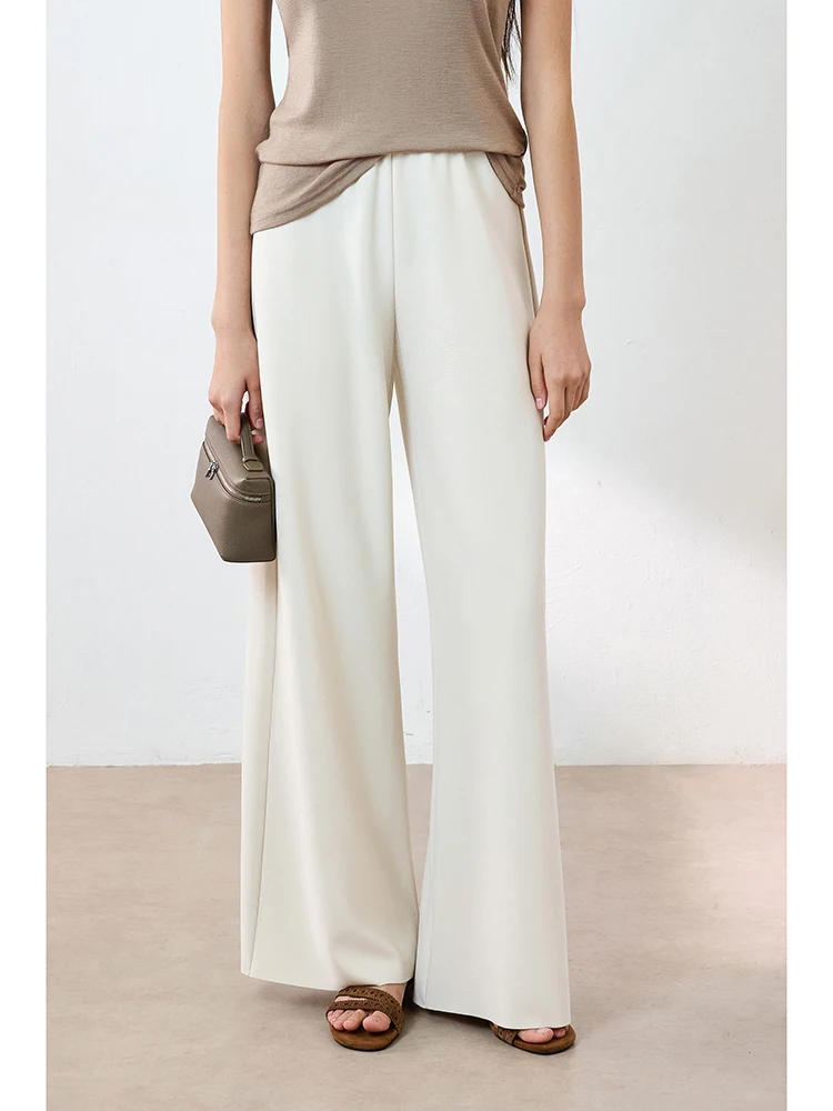 

Брюки прямого кроя для похудения с эластичным поясом, высокой талией, из полиэстера, в повседневном стиле, воздушные, устойчивые к сминанию, бренд Manyimanyi