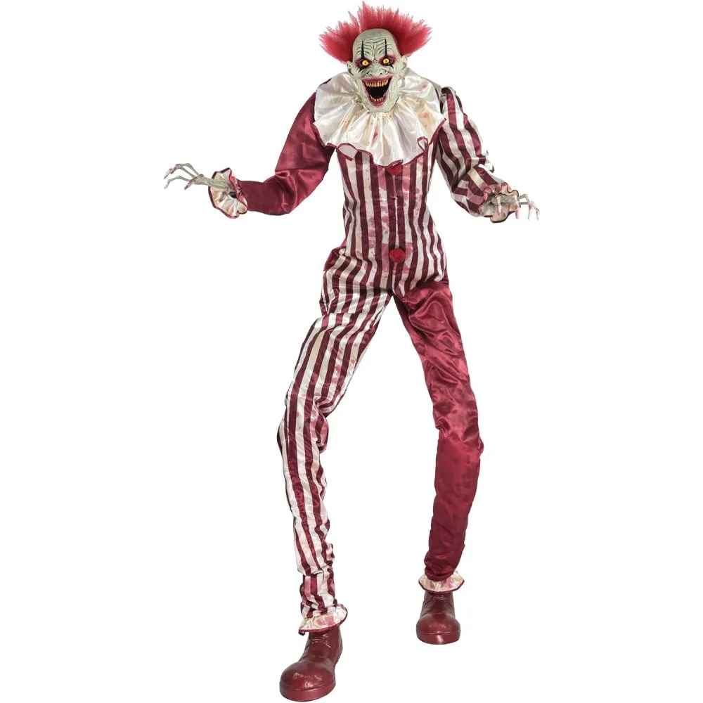 6.5 Ft Towering Creepy Animatronic ， Decorations ， Animated， Halloween Décor Freight free