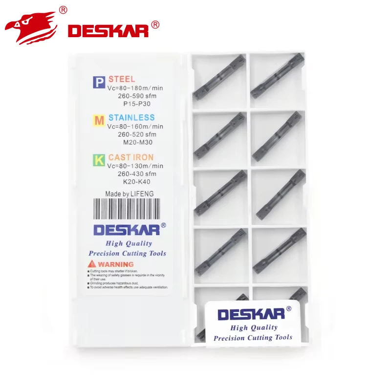 

DESKAR 100% Original MGMN150 200 250 300 400 500-G -M -DR LDA High-quality CNC Lathes Cutter Cutting Carbide Blade Slotting Tool