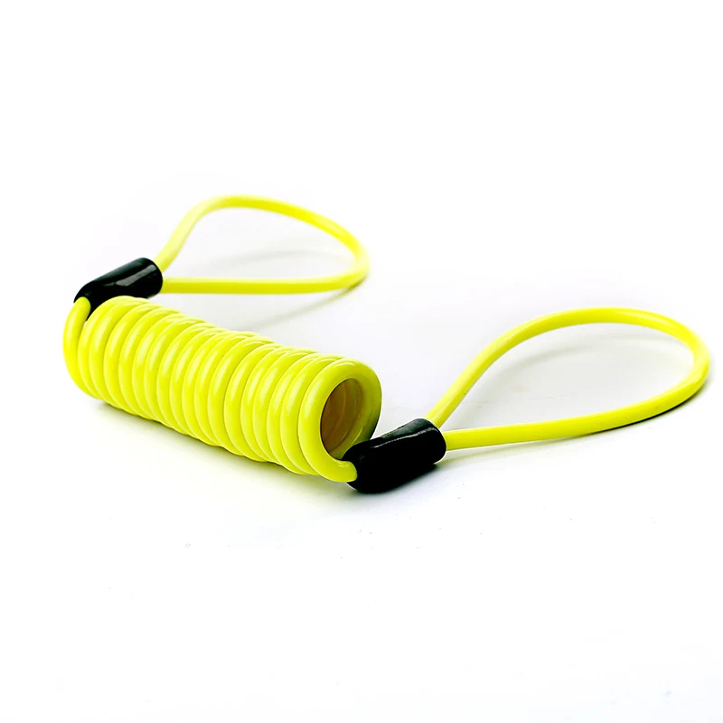1~6PCS Portable Elastic Security Anti-Theft Spring Rope Motorcycle Wheel Disc Brake Lock Cable Wire