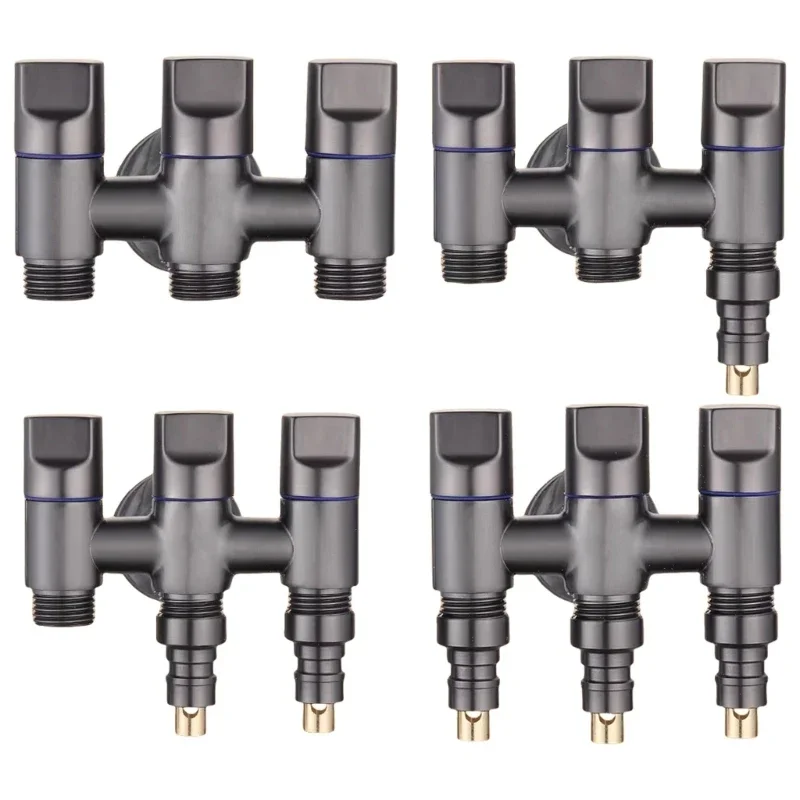 3 Way Water Splitter Valves 3 Way Water flowing Divider Valves for Simultaneous connection in Kitchens & Bathrooms