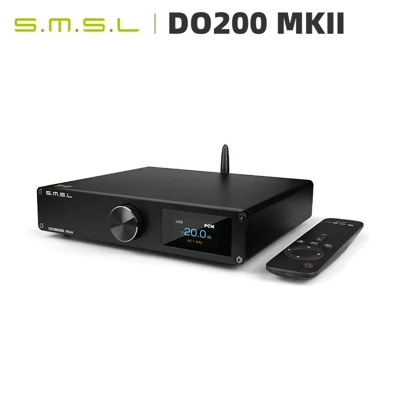 SMSL DO200 MKII Decoder Audio USB DAC ES9068AS*2 XMOS XU316 Bluetooth 5.1 MQA Full Decoding OPA1612*5 Op Amp DSD512 768KHZ 32Bit