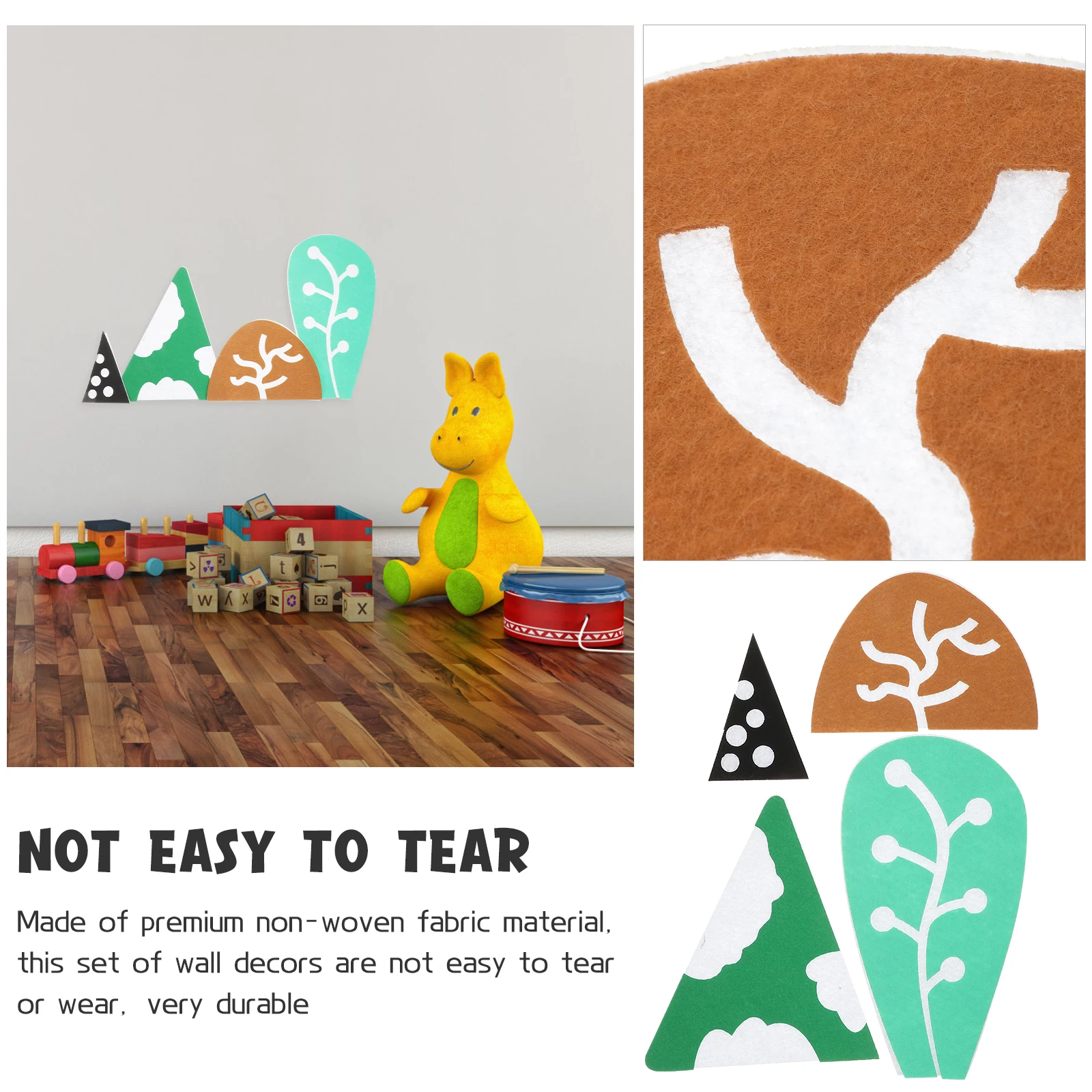 

Wall Stickers Removable Decals Children's Room Decorations Abstract Non-woven Fabric Kids Nonwovens Playroom