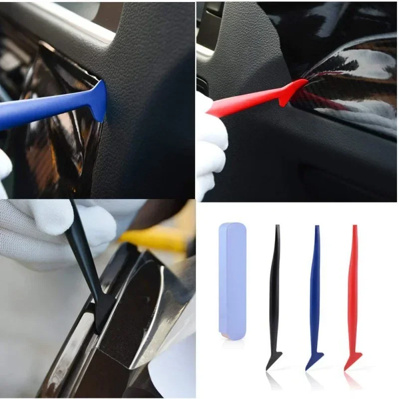 5pcs Car Vinyl Film Scraper Gap Treatment Plug Seam Sealing Edge Car Color Changing Film Film Edge Trimmer Beauty Micro Tool