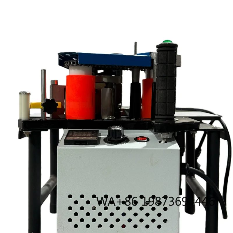 Portable PVC edge banding machine, mini woodworking gluing equipment for plywood processing