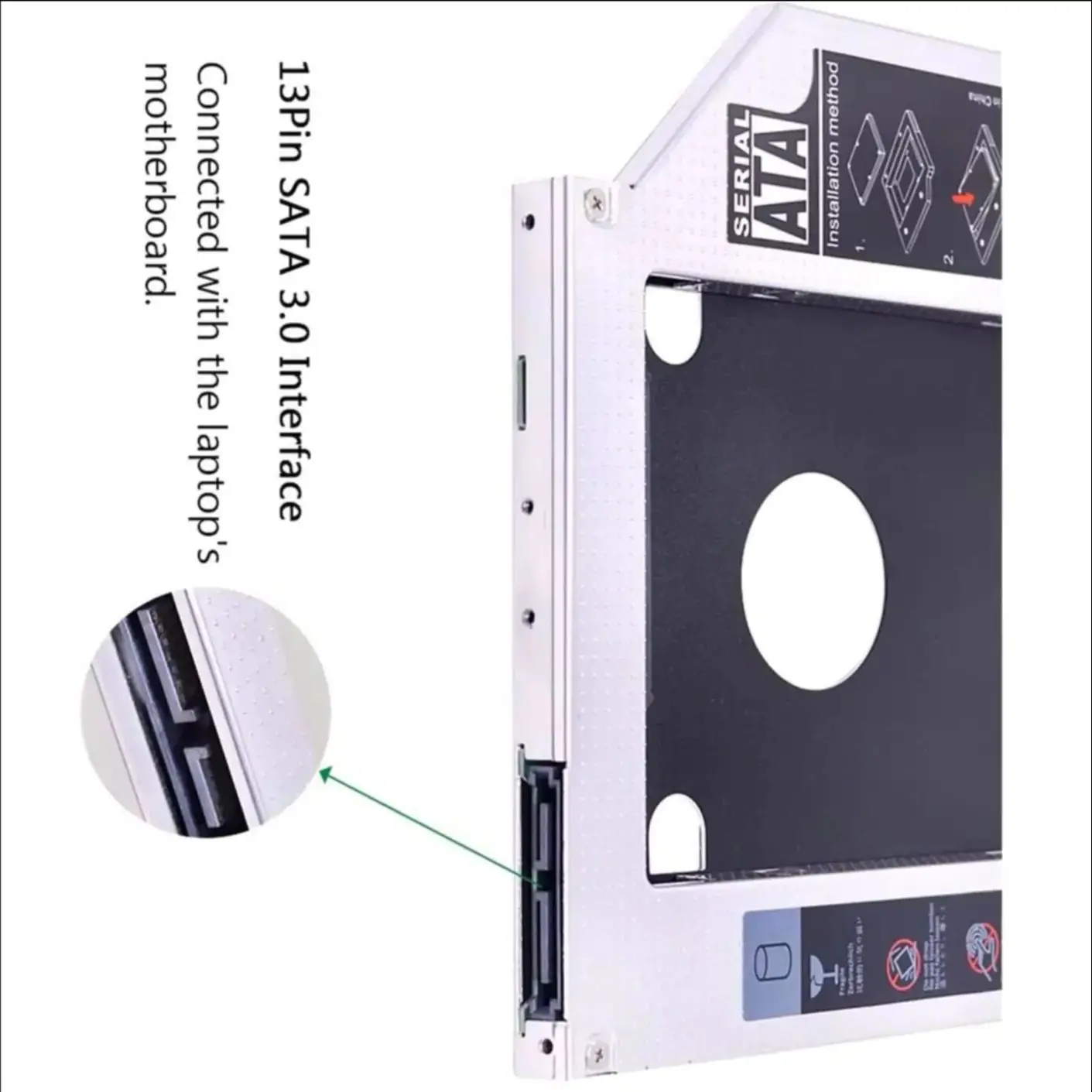 2nd 2.5 HDD SSD القرص الصلب البصرية خليج العلبة الإطار قوس ل Asus U41sv U43jc U46e U47a U47vc U50a U50f U50v U56e N550J U46u