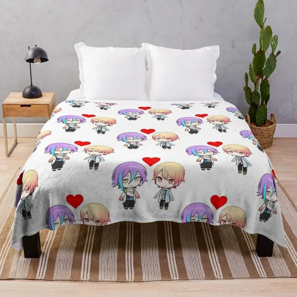 

rui kamishiro tenma tsukasa in love project sekai ruikasa Throw Blanket halloween sofa bed Softest Picnic Blankets