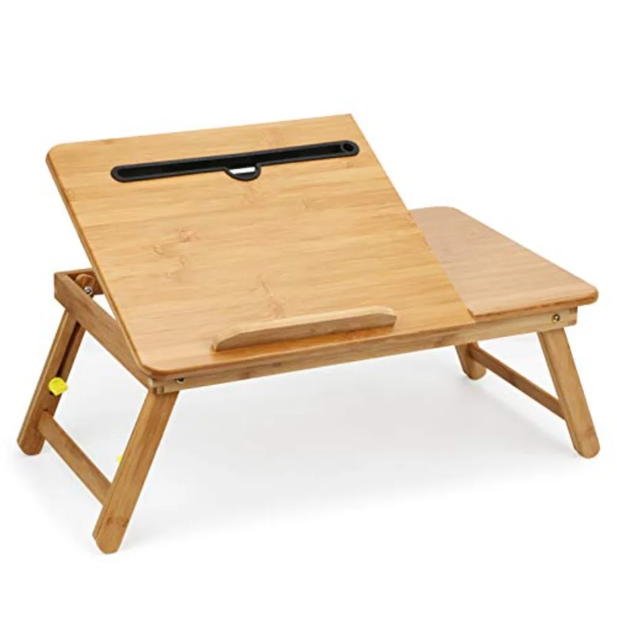 

Lap Desk Bamboo Bed Tray Table Fits up to 17.7 Inch Foldable Laptop Desk for Breakfast Homework Study Reading Eating Food Tray
