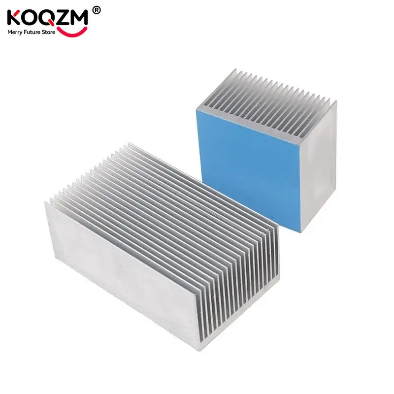 1pc Aluminum Alloy Heatsink Cooling Pad For High Power LED IC Chip Cooler Radiator Heat Sink 60*60*39mm/ 100*60*39mm