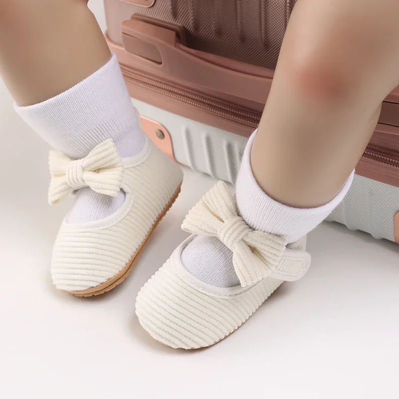 Süße weiße Spitze Baby Mädchen Prinzessin Schuhe Baby Mokassins Moccs Schuhe Schleife Fransen Gummisohlen rutschfeste Schuhe Krippenschuhe – Detail 22