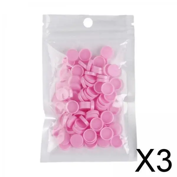 2x100 pezzi supporto per colla per estensione ciglia tazza per innesto rosa