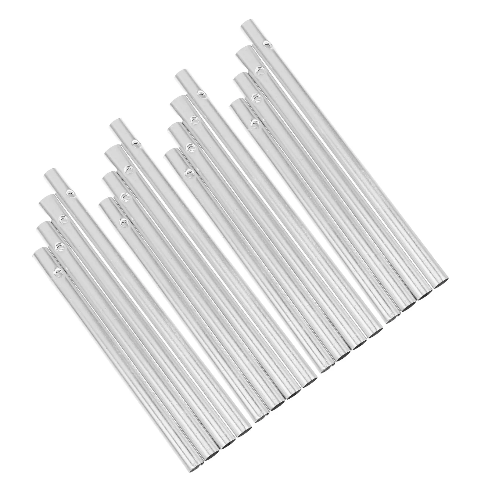 12Pcs Aluminum Wind Chime Tubes Sturdy Weather Resistant Wind Chime Parts Replacement for Patio Porch Balcony Outdoor Garden