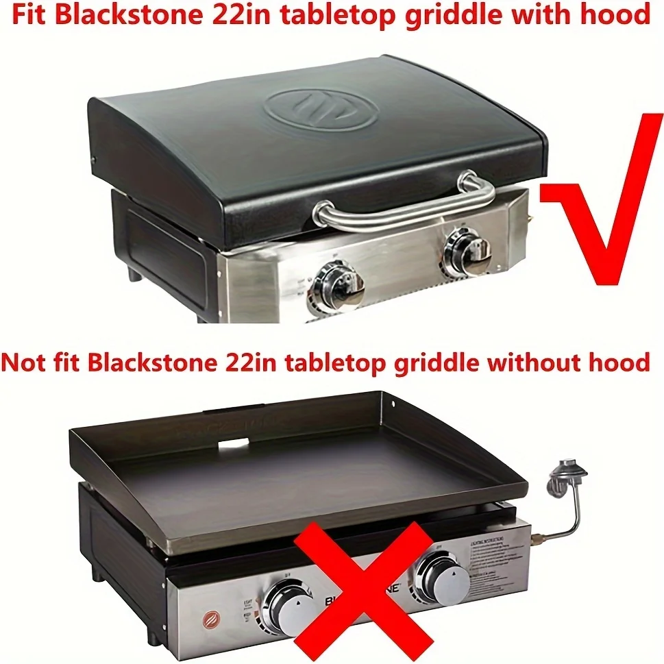 Grill Cover for Multiple Camping Grills, Heavy-Duty Fit for Blackstone Griddle with Hood, RV Outdoor Barbecue Tool Accessory