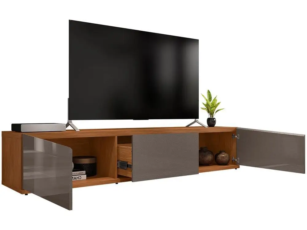 TV Rack up to 60 "1 Drawer 2 Doors Home D Eros