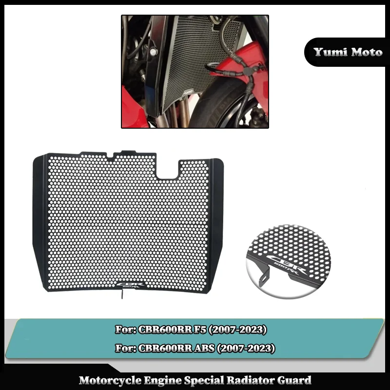 

Motorcycle Radiator Guard Protector Grille Grill Cover For HONDA CBR600RR F5 CBR 600RR ABS CBR600 RR 2007-2023 2022 2021 2020