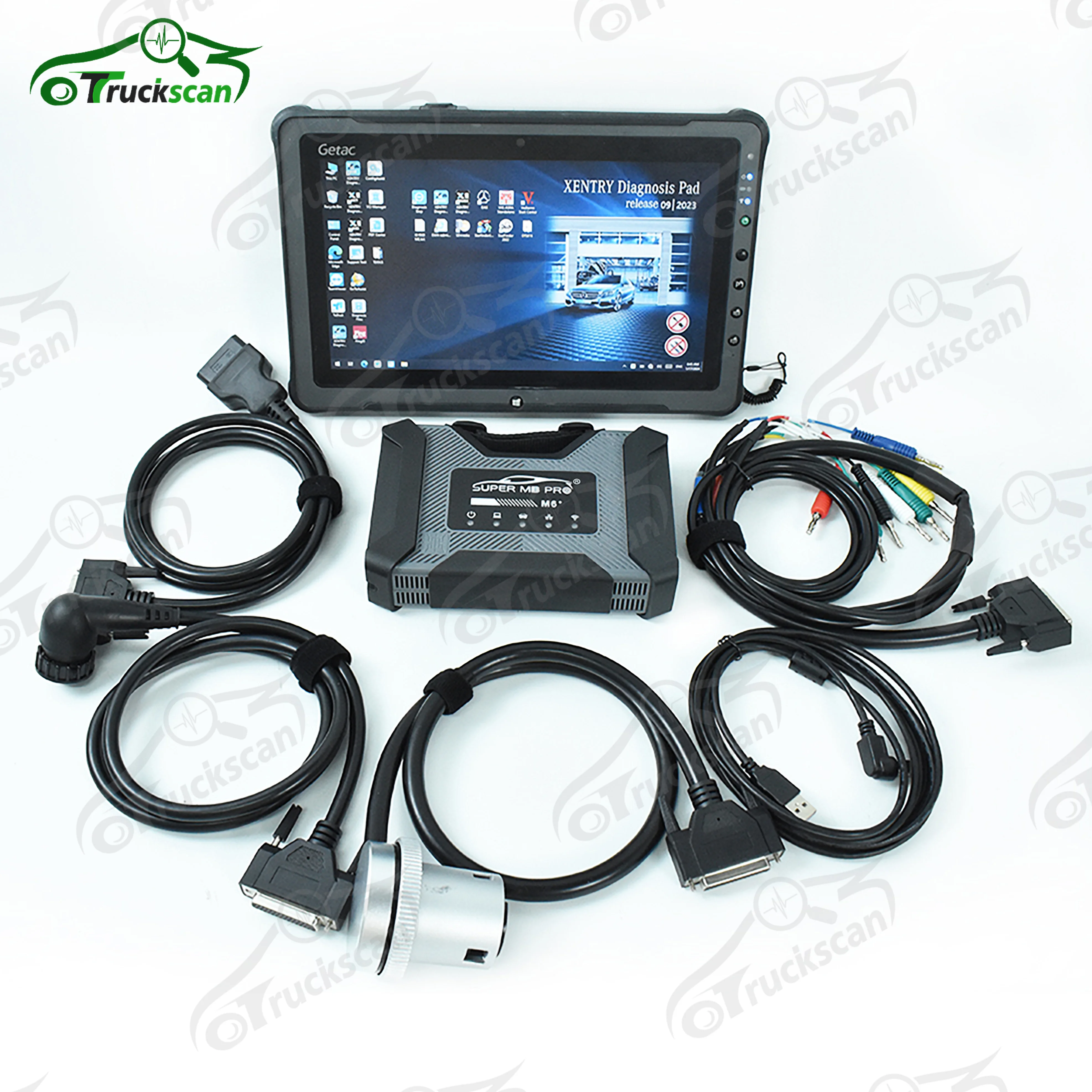 Newest SUPER MB Pro M6 Diagnosis V CI with Multiplexer XENTRY for Benz Car Truck Diagnostic Tool and F110 Tablet