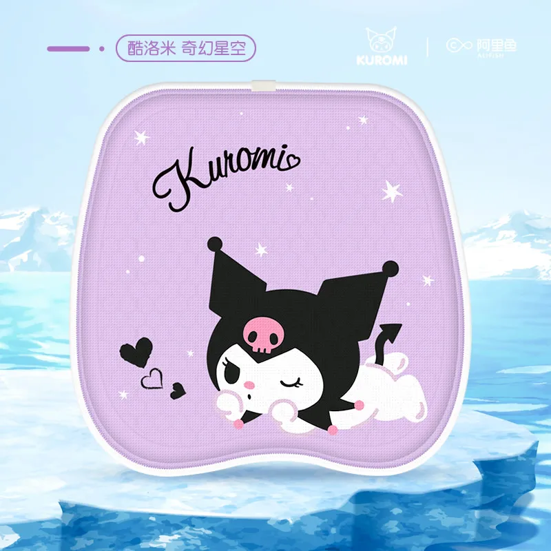 New Sanrio Hello Kitty Car Cold Gel Cushion Cartoon Kuromi My Melody Summer Ventilated and Breathable Car Mats Car Accessories